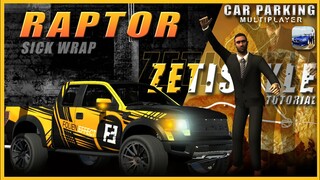 HOW TO MAKE FORD RAPTOR DECALS | LIVERY TUTORIAL | Car Parking Multiplayer | New Update 4.7.0 | zeti