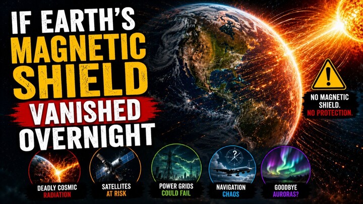 If Earth's Magnetic Shield Vanished Overnight