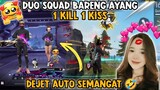 DUO VS SQUAD BARENG SALSA CHALLENGE 1 KILL 1 KISS 💋 #dejetff #freefire