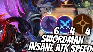 COMBO SWORDMAN FORSAKEN ! HAYABUSA FT LING INSANE ATK SPEED MODE ! MAGIC CHESS