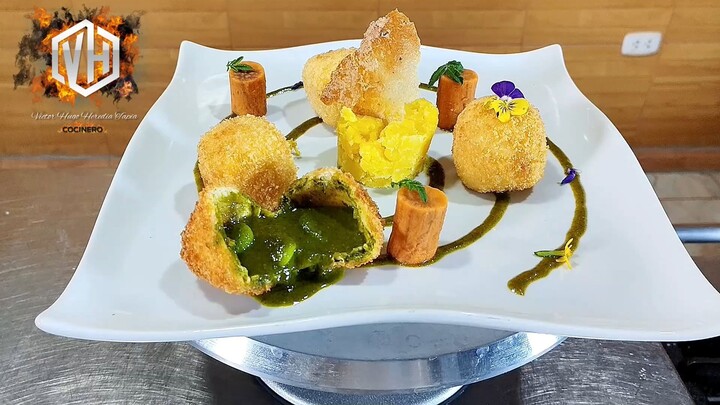 BOCADOS DE POLLO RELLENOS DE SALSA PACHAMANQUERA  ¡Crujientes por fuera y jugoso