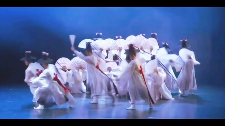 This type of group dance is pretty rare! • "Cranes Descend from the East" • 🦩 • | BGM: "Letter of Fa