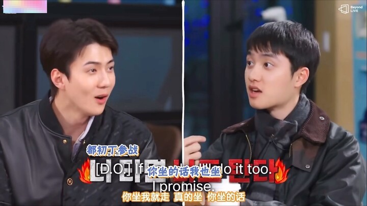 “If Sehun sits down, I’ll push for two hours.” Verbal giant Sehun—when the sky falls, it’s all on Se