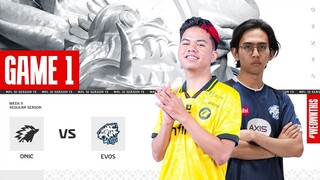 ONIC vs EVOS GLORY | Regular Season Week 9 Day 3 | Game 1 | #MPLIDS13