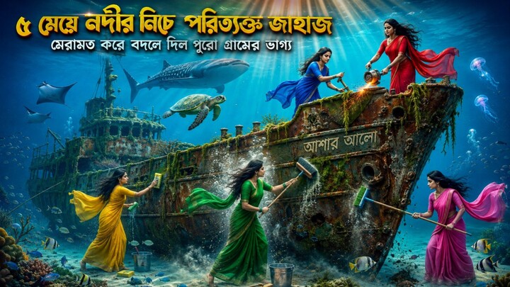 গ্রামের ৫ মেয়ে নদীর নিচে পরিত্যক্ত জাহাজ মেরামত করে বদলে দিল পুরো গ্রামেরভাগ্য|Village Story