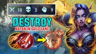 DESTROY THIS NATAN IN GOLD LANE | Intense Battle🔥 | DANGEROUS BUILD IRITHEL