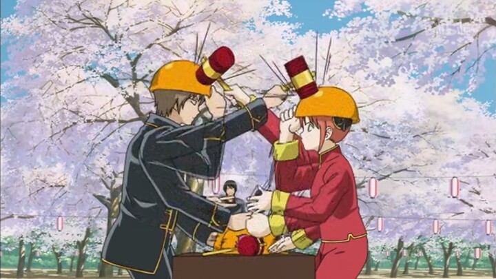 [Gintama] Okita Sougo VS Kagura, the spring outing showdown between the Shinsengumi and Master House