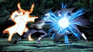 Naruto and Kakashi chidori up to force Obito to say what he kept in his heart except for donuts