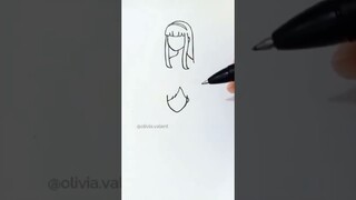 TIPS MACAM2 RAMBUT ANIME CEWE!! | Tiktok Olivia Valent #Shorts #OliviaValent