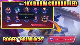 Confirmed Roger Grimlock Skin @ 10x Draw | Cheapest Transformers Skin of MLBB EVENT | MLBB