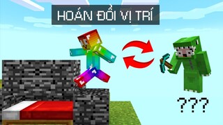 Minecraft Bedwars, Nhưng Hoán Đổi Vị Trí Ngẫu Nhiên Troll Noob Team ??