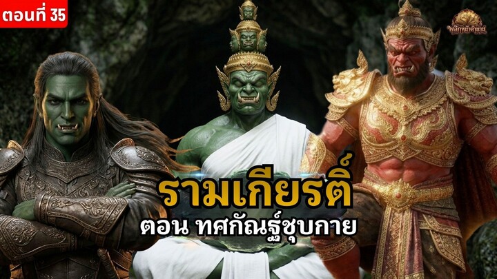 ทศกัณฐ์ชุบกาย | รามเกียรติ์ ตอนที่ 35 แม้ทหารวานรก็หยุดไม่ได้