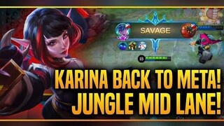 KARINA BACK TO META! MID LANE JUNGLE!