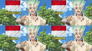 Parody 4 Bahasa || Senku Tukang Prank 😂