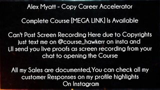 Alex Myatt Course Copy Career Accelerator download