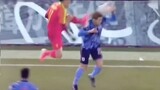 National team: The Japanese player headbutted my leg!