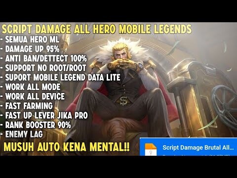 Script Damage Mobile Legends + Attack Speed No Password Patch Terbaru | Mobile Legends