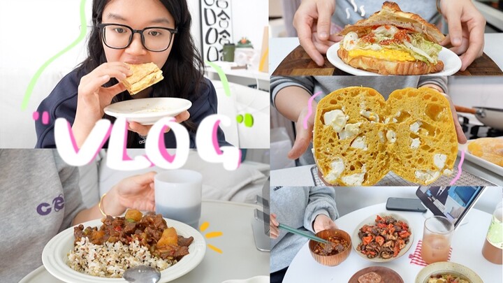 VLOG.141 | Don’t rush—take a break | Making pumpkin-cheese ciabatta for the first time | What kind o