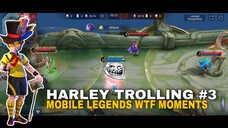 Guinevere was scared when she saw Harley! #3 Mobile Legends WTF Moments!