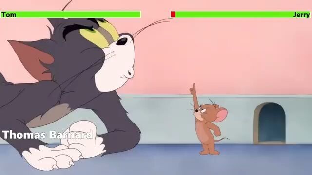 Tom and Jerry (2021) The House That Cat Built Animated Short with healthbars