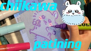 【ちいかわ】how to draw a cute kawaiiモモンガchiikawa painting #chiikawa #ちいかわ#shorts#painting#draw #モモンガ