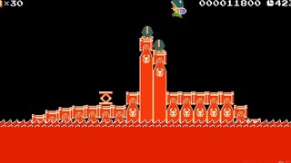 Super Mario Maker 2 - Tuyệt vời -Lair of the Red Death- Cấp độ