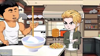 Ngạc nhiên chưa, đây là lần đầu tiên anh em được ăn cơm chiên trứng, ngon quá