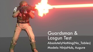 Guardsman and Lasgun Test (战锤动画)