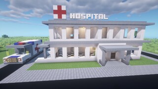 Hospital in minecraft - Tutorial build