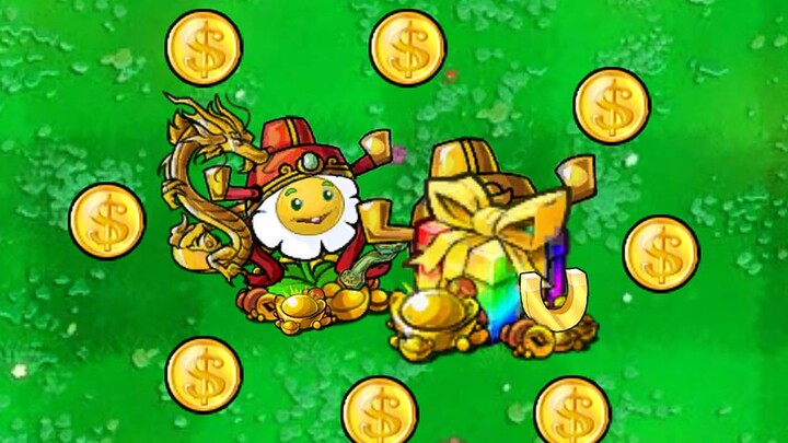 Collect 8 gold coins to summon the God of Wealth!