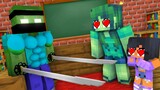 Monster School : EPIC ZOMBIE SAMURAI CHALLENGE - Minecraft Animation