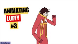 3# animating luffy. Luffy dengan suit barunya.