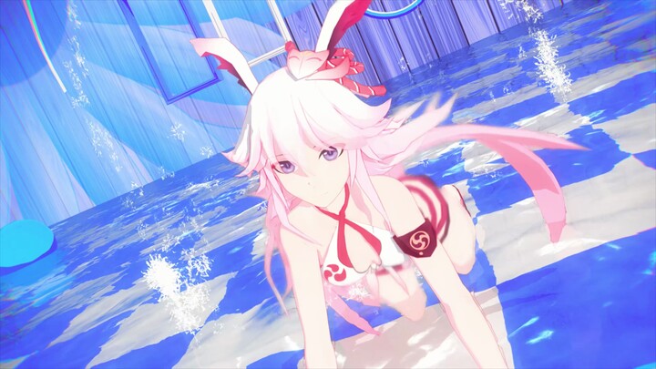 [Honkai Impact 3MMD/4k/Yae Sakuraga] Thuyền trưởng~ Cùng uống một cốc bia Sakura mát lạnh và sảng kh