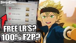 BLACK CLOVER MOBILE WILL BE 100% F2P?! AFFINITY SYSTEM WILL GIVE FREE DUPES WHICH MEAN FREE LR UNIT?