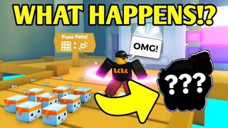 WHAT HAPPENS when you FUSE 12 BIG MASKOTS !? in Pet Simulator X