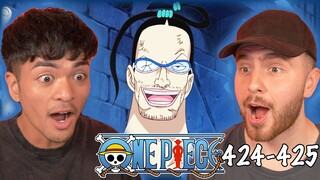 OH WE GOT MR 3 NOW AS WELL!? - One Piece Episode 424 & 425 REACTION + REVIEW!
