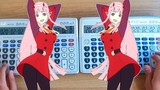 Memainkan Lagu Cuci Otak "Zero Two Dance" (2 Phut Hon) dengan 4 Kalkulator
