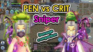 [ROX] Pen vs Crit Build Sniper. Damage Comparison For Both Build | Ragnarok X Next Generation | King