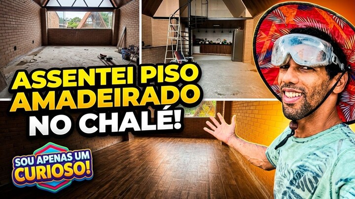 "Tentando Assentar Cerâmica em Régua Amadeirada no Chalé (Sendo Apenas um Curioso!)"
