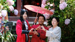 【Huacheng cos】cos Huacheng went to Taizi Temple to check in