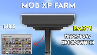 Minecraft Bedrock Automatic Mob XP Farm 1.18.2