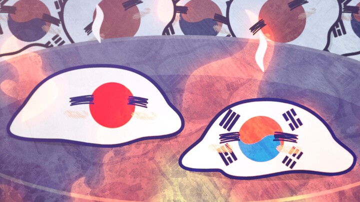 [Poland Ball] Cicadas chirp in midsummer, while Japan and South Korea lie flat ~