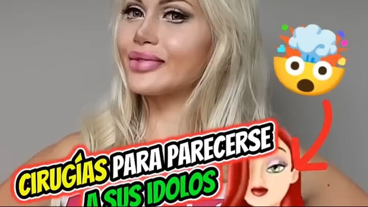 Personas que se sometieron a cirugía plástica para parecerse a celebridades #shorts