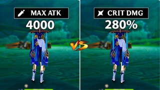 Crit vs Atk!! Best Build for Wanderer (Scaramouch)?? gameplay comparison !!