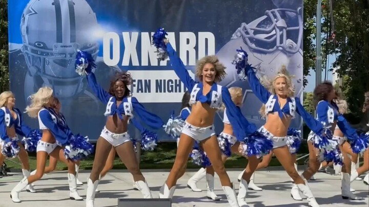 American College Girl: The Dallas Cowboys cheerleaders perform AC/DC’s “Thunderstruck” at an America
