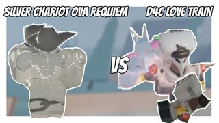 Stand Upright - REVAMPED SILVER CHARIOT OVA REQUIEM VS REVAMPED D4C LOVE TRAIN | Roblox |