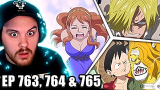 SANJI!! || One Piece REACTION Episode 763, 764 & 765