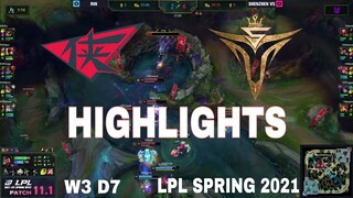 Highlight RW vs V5 (All Game) LPL Mùa Xuân 2021  | LPL Spring 2021 | Rouge Warriors vs Victory Five