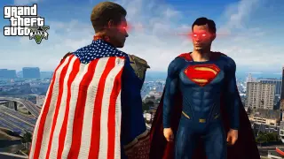 GTA 5 - SUPERMAN vs HOMELANDER | Epic God Battle!!