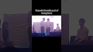 Vernon's favourite part of Seungkwan🎂That slap tho 😂😏 #seventeen #vernon  #seungkwan